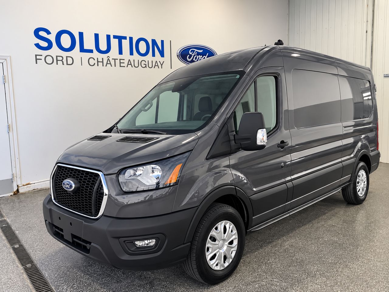 Gray 2025 Ford Transit Cargo Van Rear-Wheel Drive Automatic