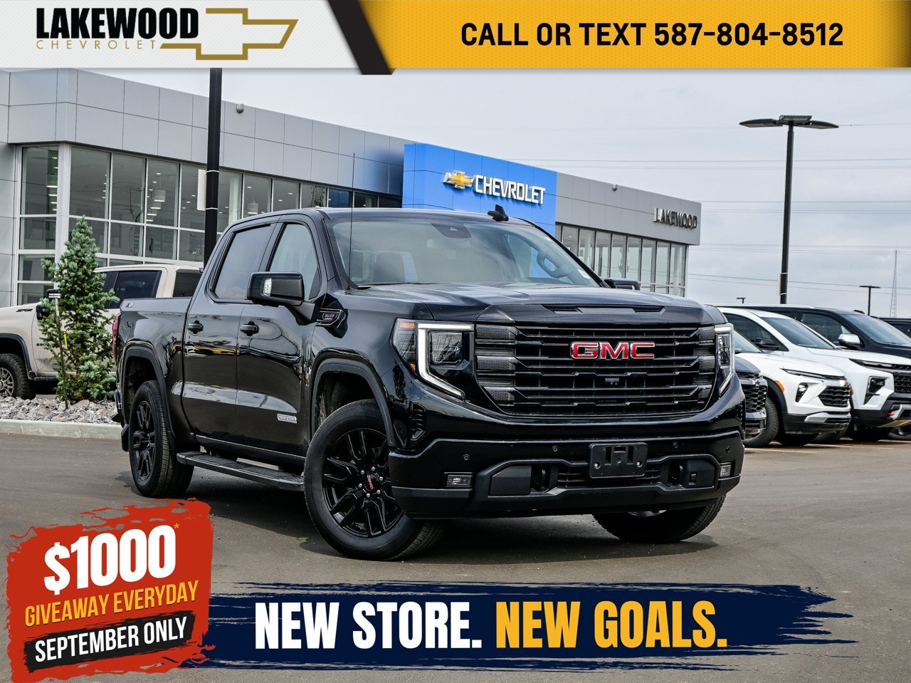 2024 GMC Sierra 1500 4WD Crew Cab 147 Elevation Black Sherwood Park - photo #0