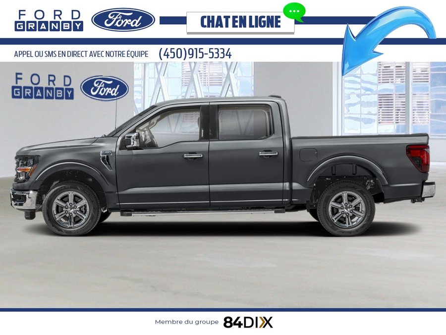 2025 Ford F-150 XLT cabine SuperCrew 4RM caisse de 5,5 pi Carbonized Grey Metallic