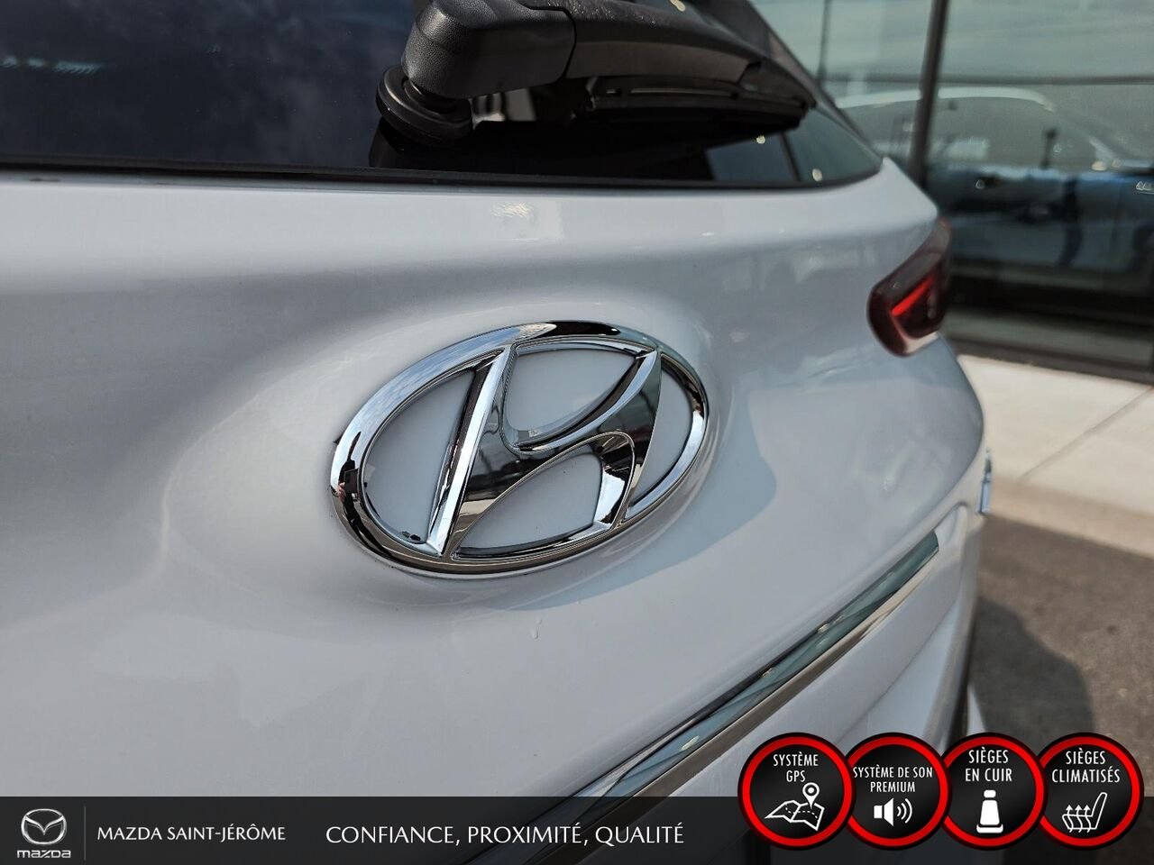 2021 Hyundai Kona Electric White Ste-Agathe des Monts - photo #7