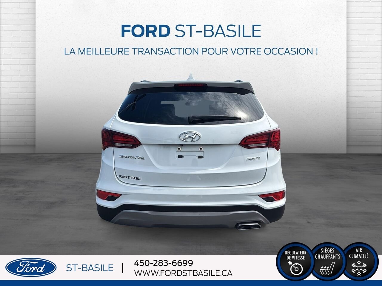 HYUNDAI Santa Fe 2017 Blanc Saint-Basile-le-Grand - photo #6