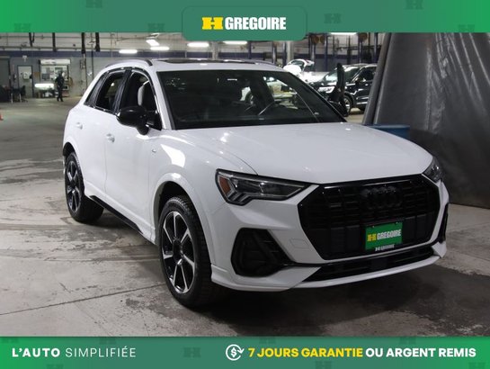2022 Audi Q3 Progressiv AWD AUTO A/C MAGS CUIR TOIT NAV CAM REC White