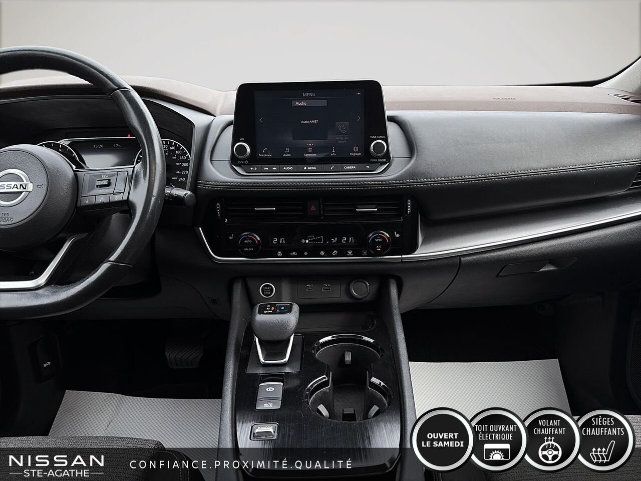 Nissan Rogue SV TA | 98 110 KM | UN SEUL PROPRIÉTAIRE | JAMAIS ACCIDENTÉ 2021 Gris Saint-Jérôme - photo #11
