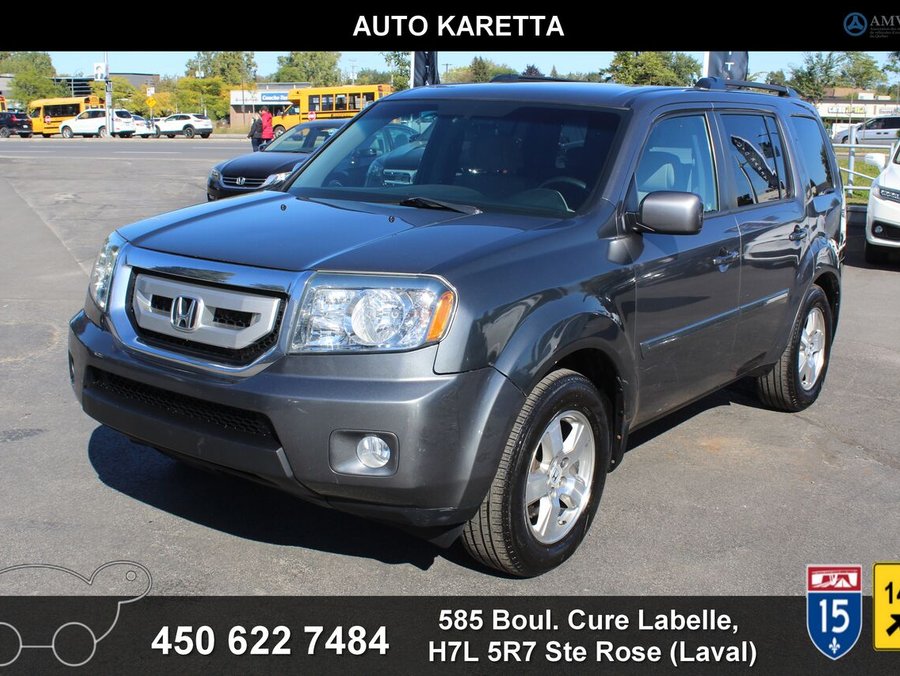 2011 Honda Pilot EX AWD 8 Passagers+2 sets mags+pneus ete/hiver Grey