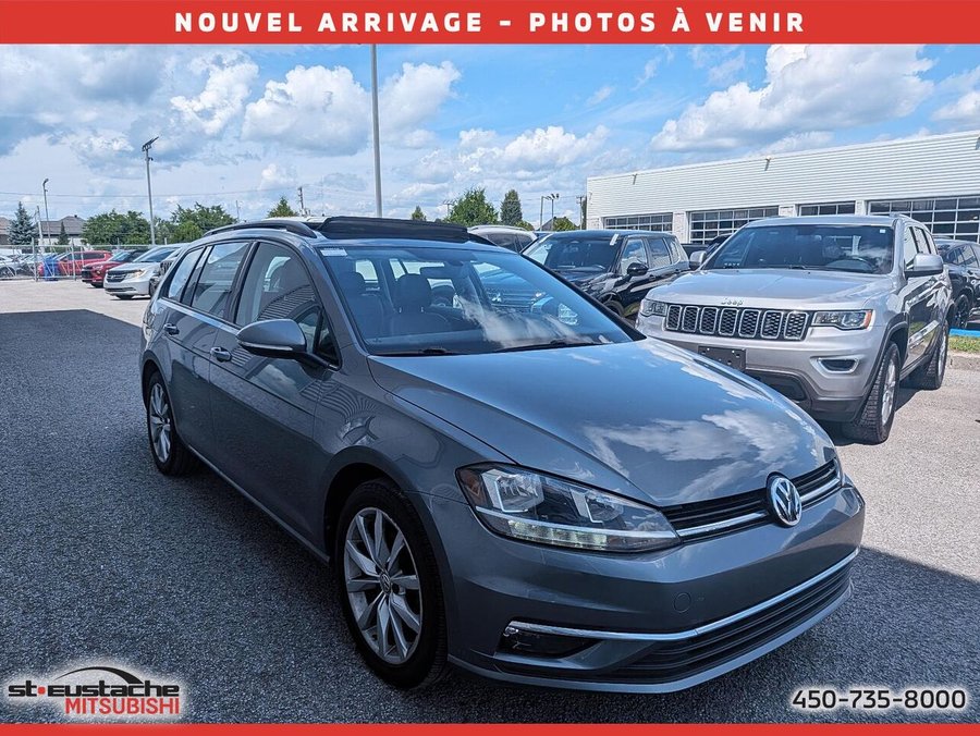 Volkswagen Golf SportWagen Comfortline 4MOTION avec boîte manuelle-CUIR-TOIT PANORAMIQUE-BLUETOOTH 2018 Gris