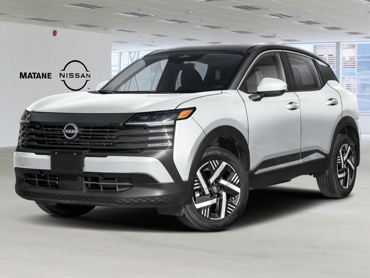 2026 NISSAN Kicks Aspen White TriCoat/Super Black Matane - photo #0