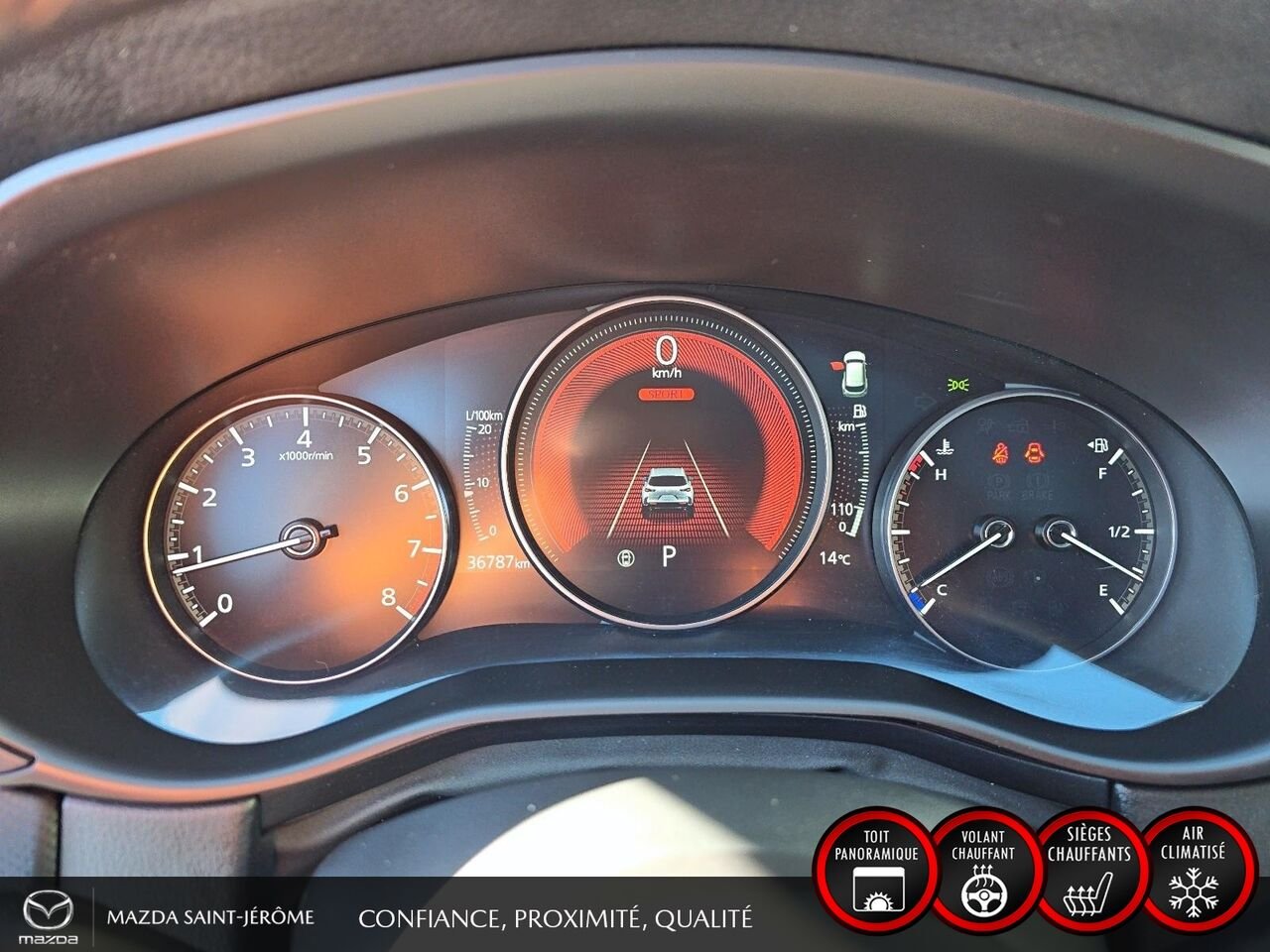 Mazda CX-50 GS-L | 1 PROPRIÉTAIRE | JAMAIS ACCIDENTÉ | TOIT PANORAMIQUE | CUIR | AWD 2025 Noir Saint-Jérôme - photo #15