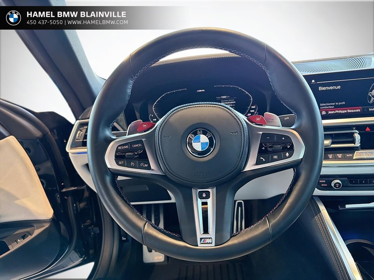 BMW M4 Competition M xDrive cabriolet 2022 Noir Blainville - photo #13