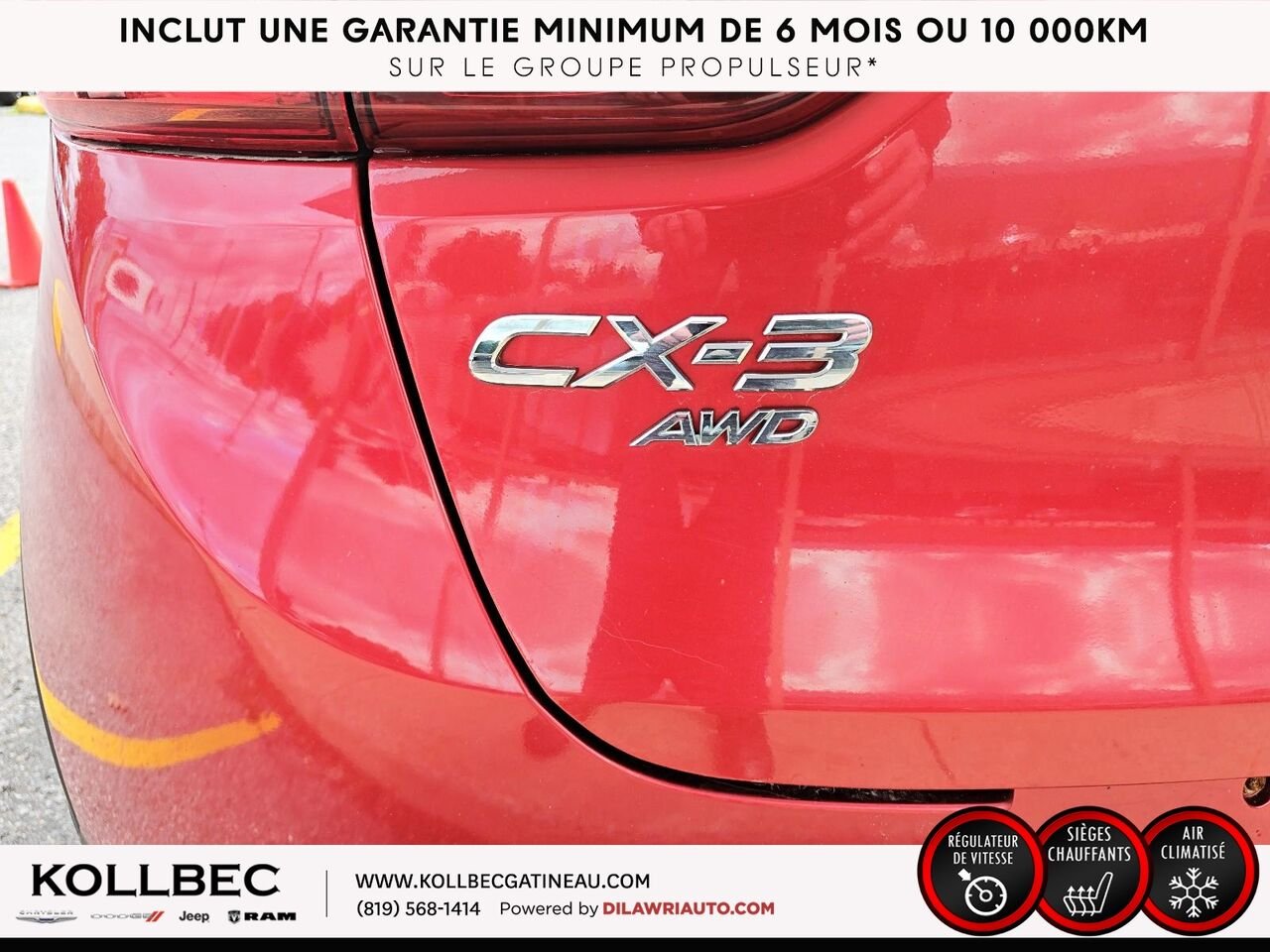 2016 Mazda CX-3 26102 | Traction avant 4 portes GS Red Gatineau - photo #16