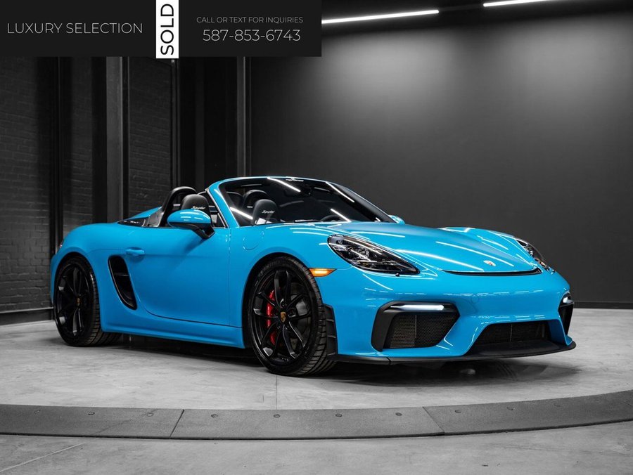 2020 Porsche 718 Spyder 2020 Blue