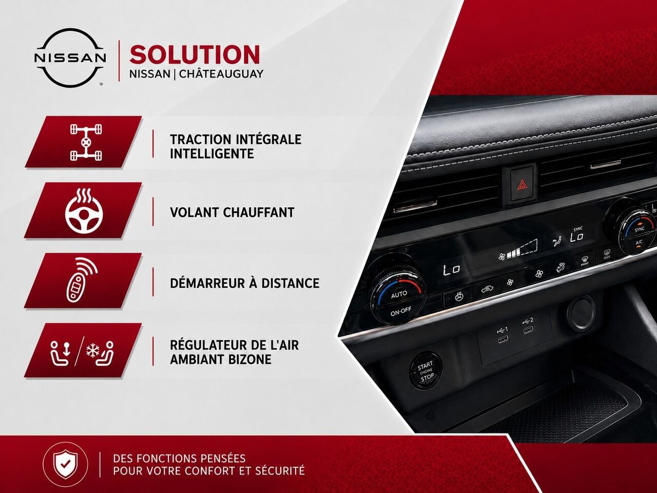NISSAN Rogue ROGUE S 2026 Blanc Everest nacré triple couche Châteauguay - photo #2