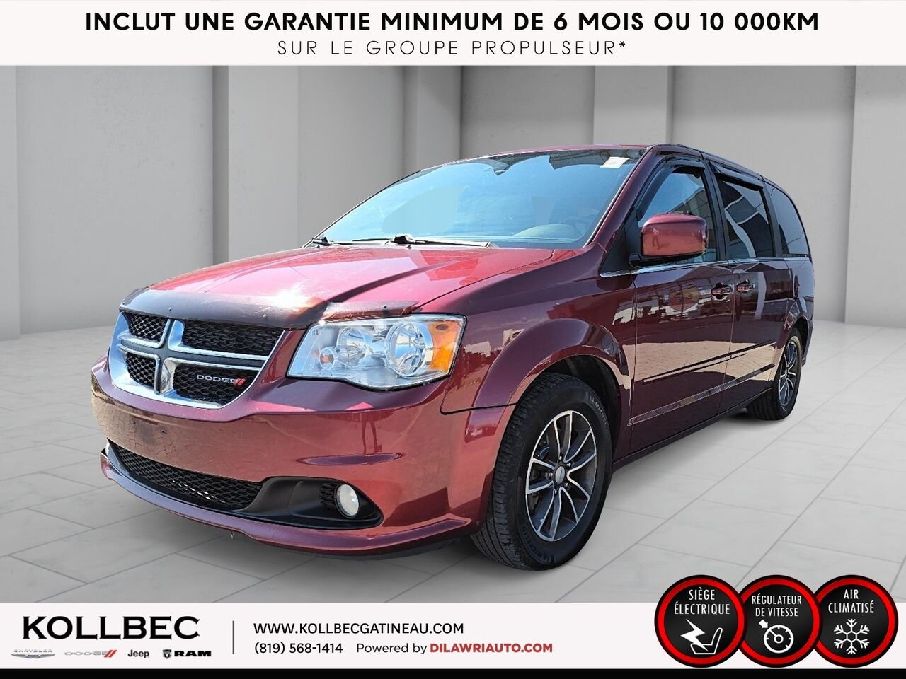 DODGE GRAND CARAVAN SXT Premium Plus 2017 Rouge Ottawa & Gatineau - photo #0
