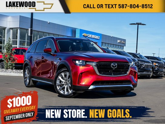 2026 Mazda CX-90 MHEV GT AWD 3.3L 8 Passenger | Panoramic Sunroof Red
