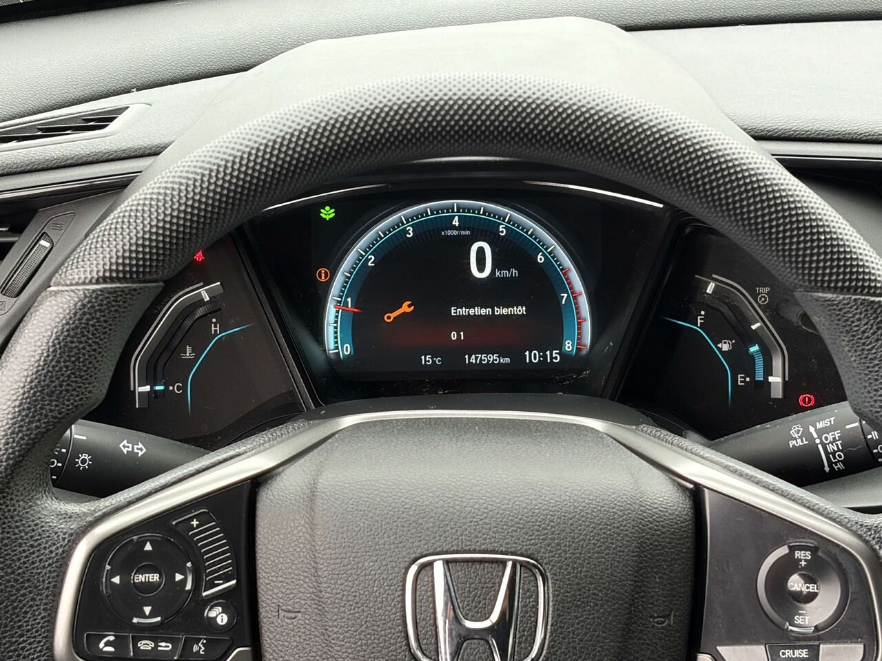 Honda Civic LX 2018 Noir Gatineau - photo #13