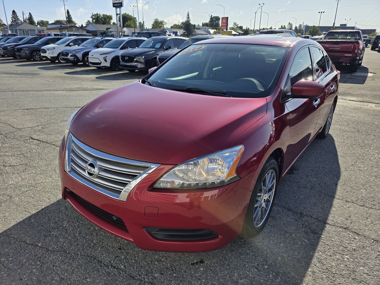 Nissan Sentra Berline 4 portes, CVT SV 2014 Rouge Rouyn-Noranda - photo #1