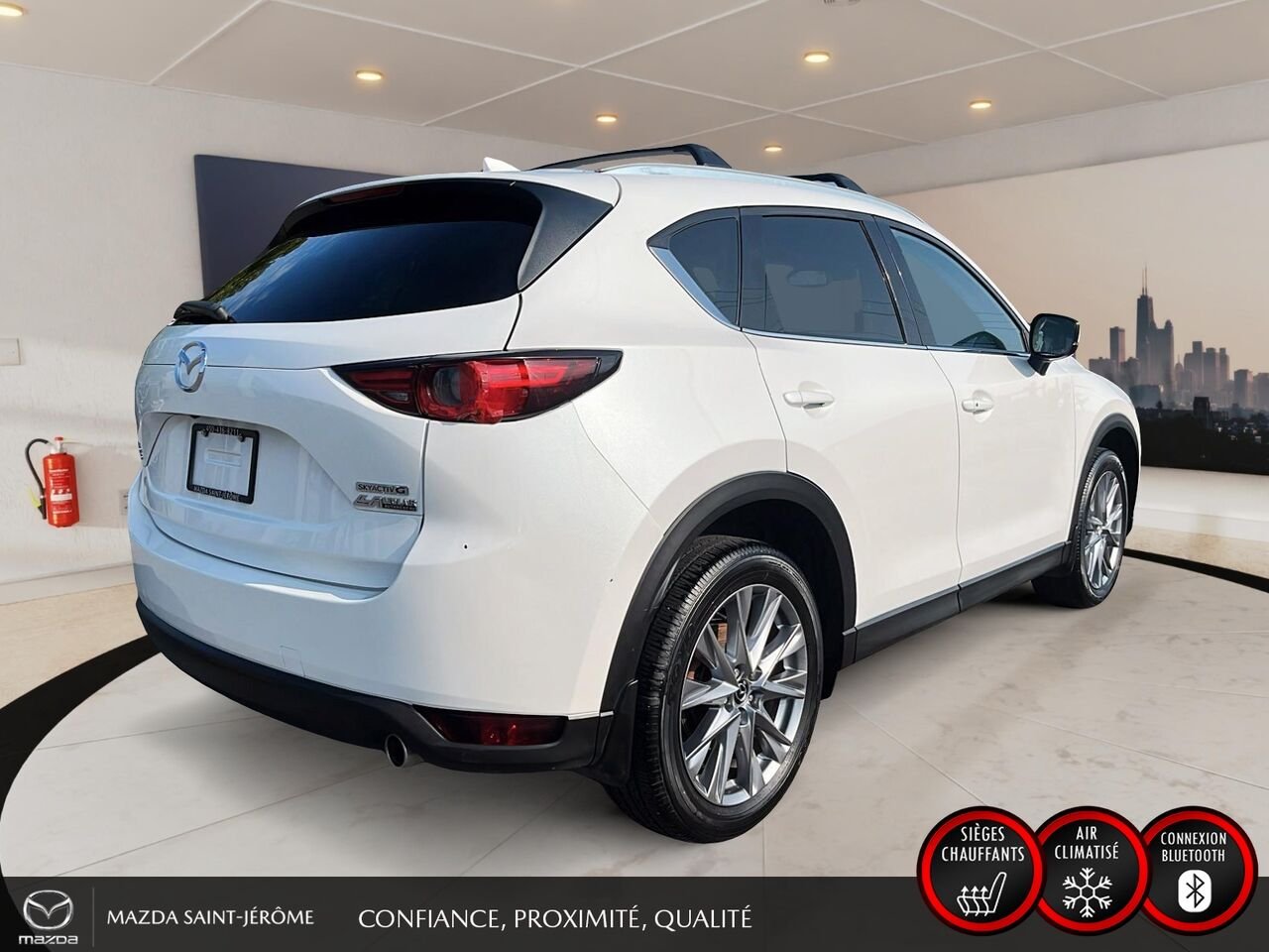 2021 Mazda CX-5 GT | TOIT OUVRANT | CUIR | NAVIGATION | AWD | White Saint-Jérôme - photo #5