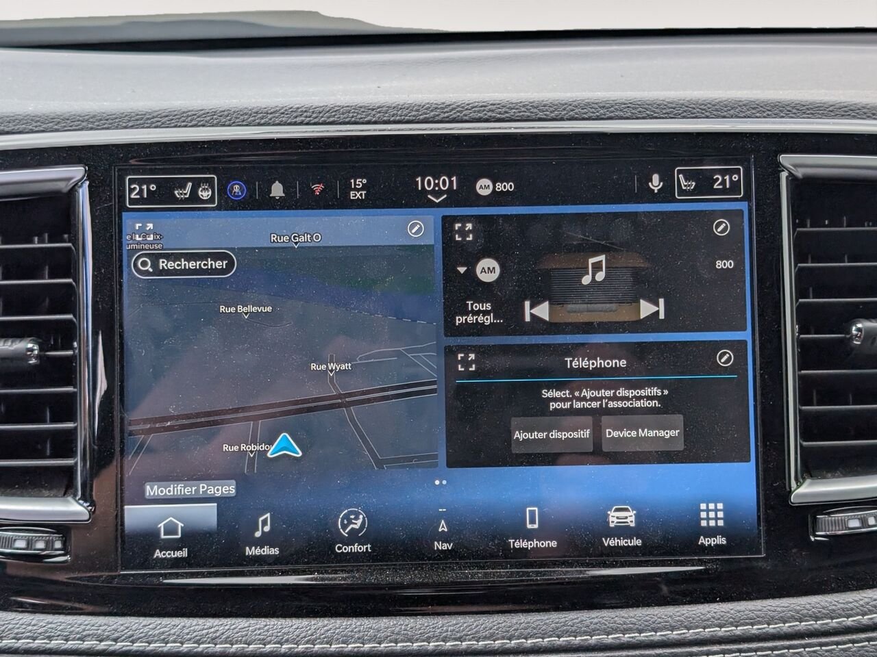 Chrysler Pacifica LIMITED/SIÈGES CHAUFFANTS/TOIT OUVRANT/VOLANT CHAUFFANT/BLUETOOTH/AC BIZONE 2025 Noir Sherbrooke - photo #9