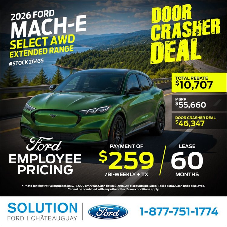Solution Ford promo aout MACH E 2026 EN NEW DESIGN