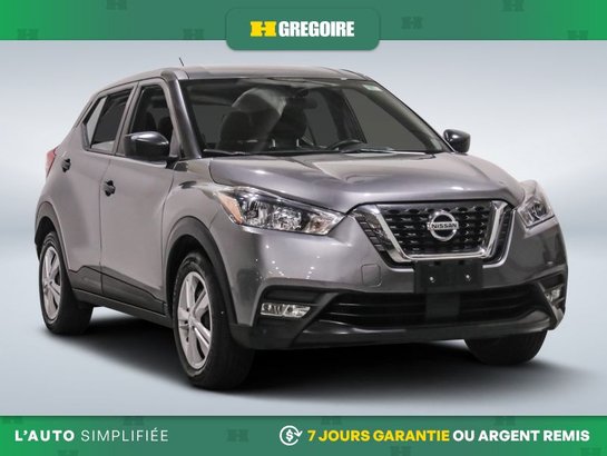 2020 Nissan Kicks S AUTO AC GR ELECT CAMERA DE RECUL BLEUTOOTH Grey