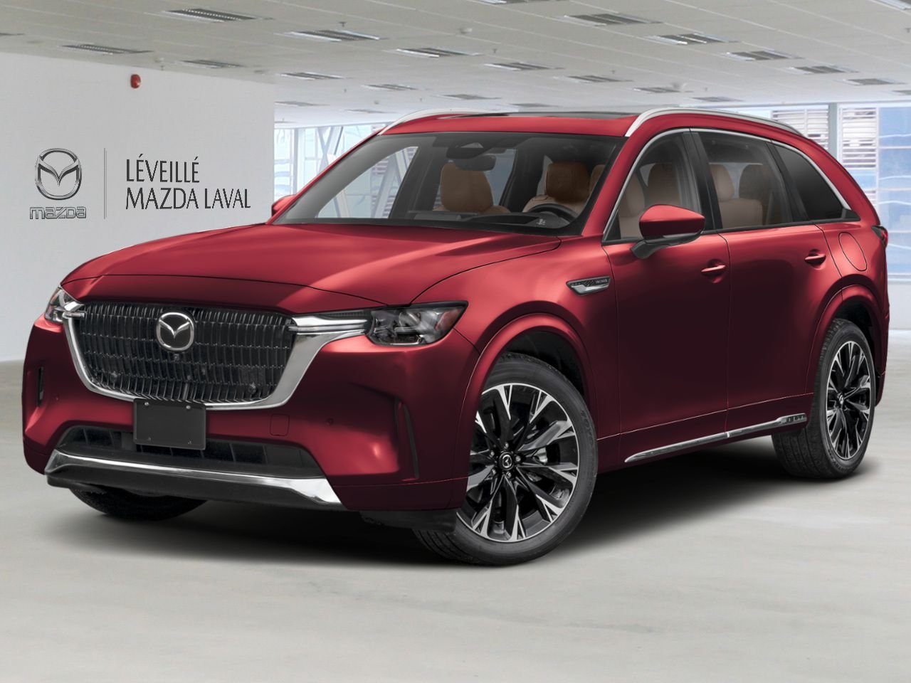 Mazda CX-90 hybride léger Signature TI 2026 Rouge artisanal métallisé Laval - photo #0