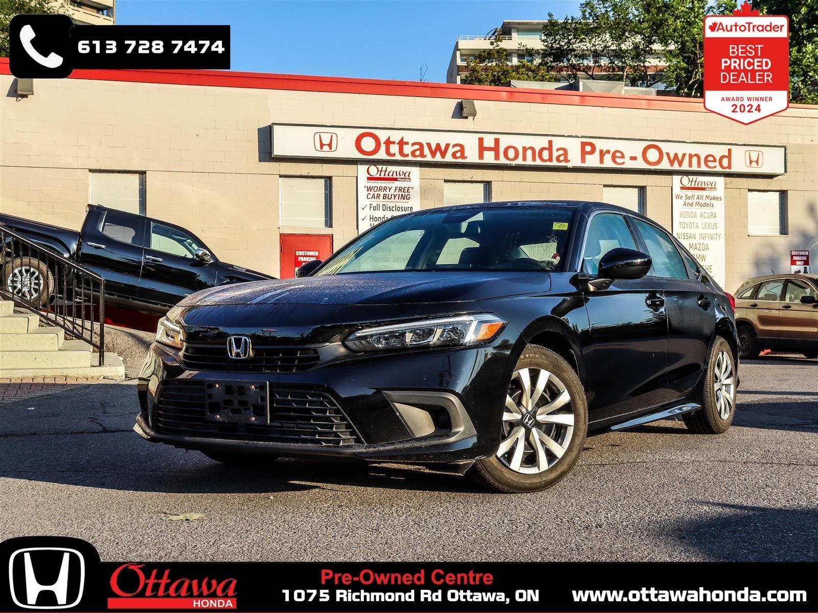 Honda Civic Berline LX 2022 Black Ottawa & Gatineau - photo #0