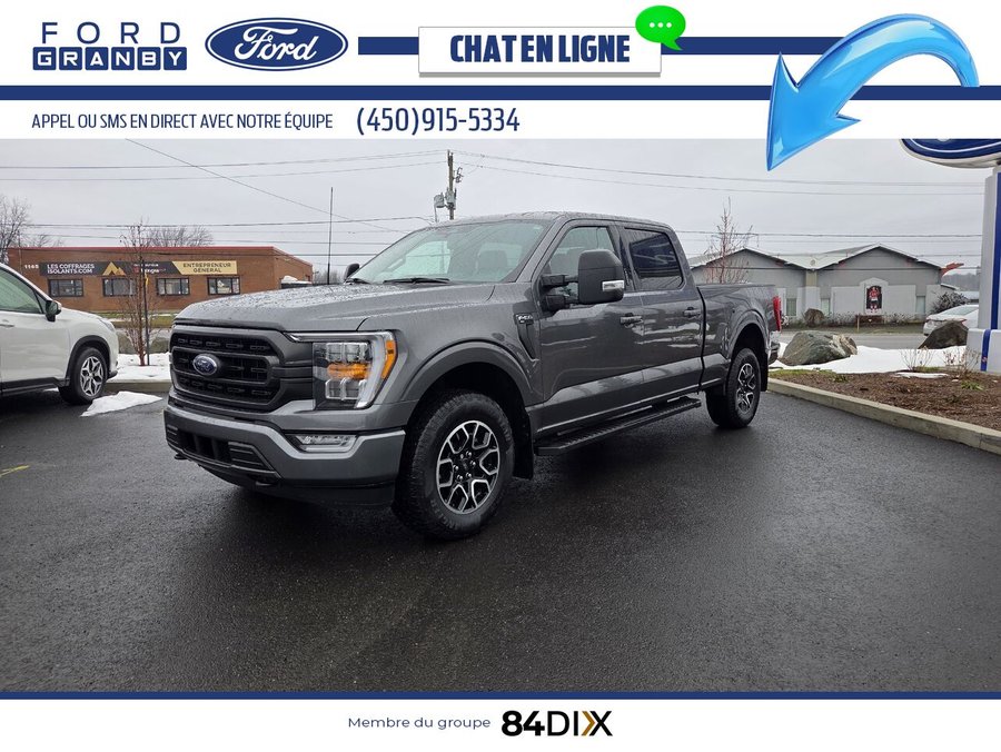 Ford F-150 XLT SuperCrew 4RM caisse de 6,5 pi, V8 5.0L, SPORT 2023 Gris