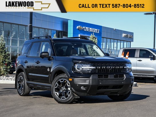 2025 Ford Bronco Sport Outer Banks 300A 1.5L EcoBoost | Power Sunroof Black