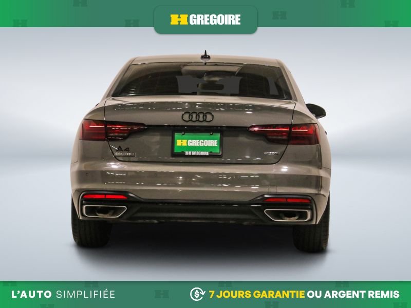 Audi A4 822607 | Progressiv AWD AUTO AC CUIR TOIT NAV CAM RECUL BLE 2022 Gris Laval - photo #7