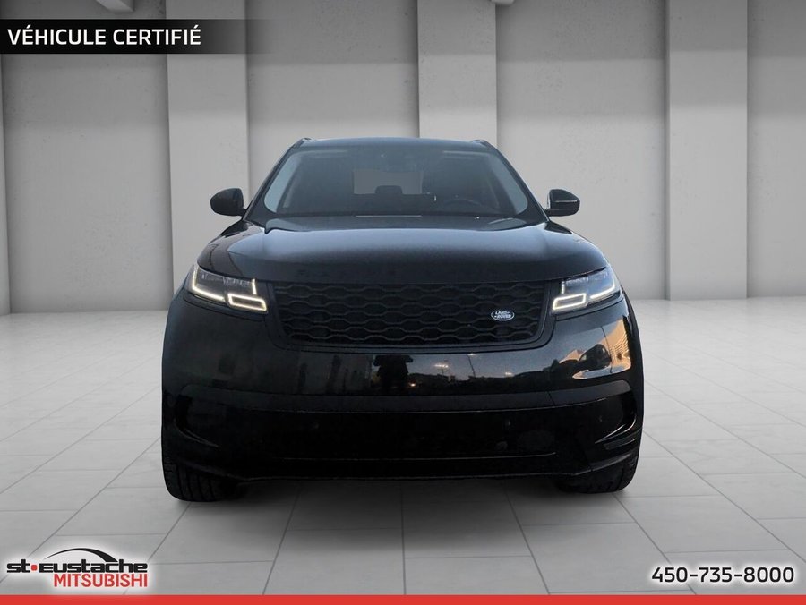 Land Rover Range Rover Velar S P250-cuir bleu-toit pano-sièges et volant chauffant-carplay/android auto 2022 Noir