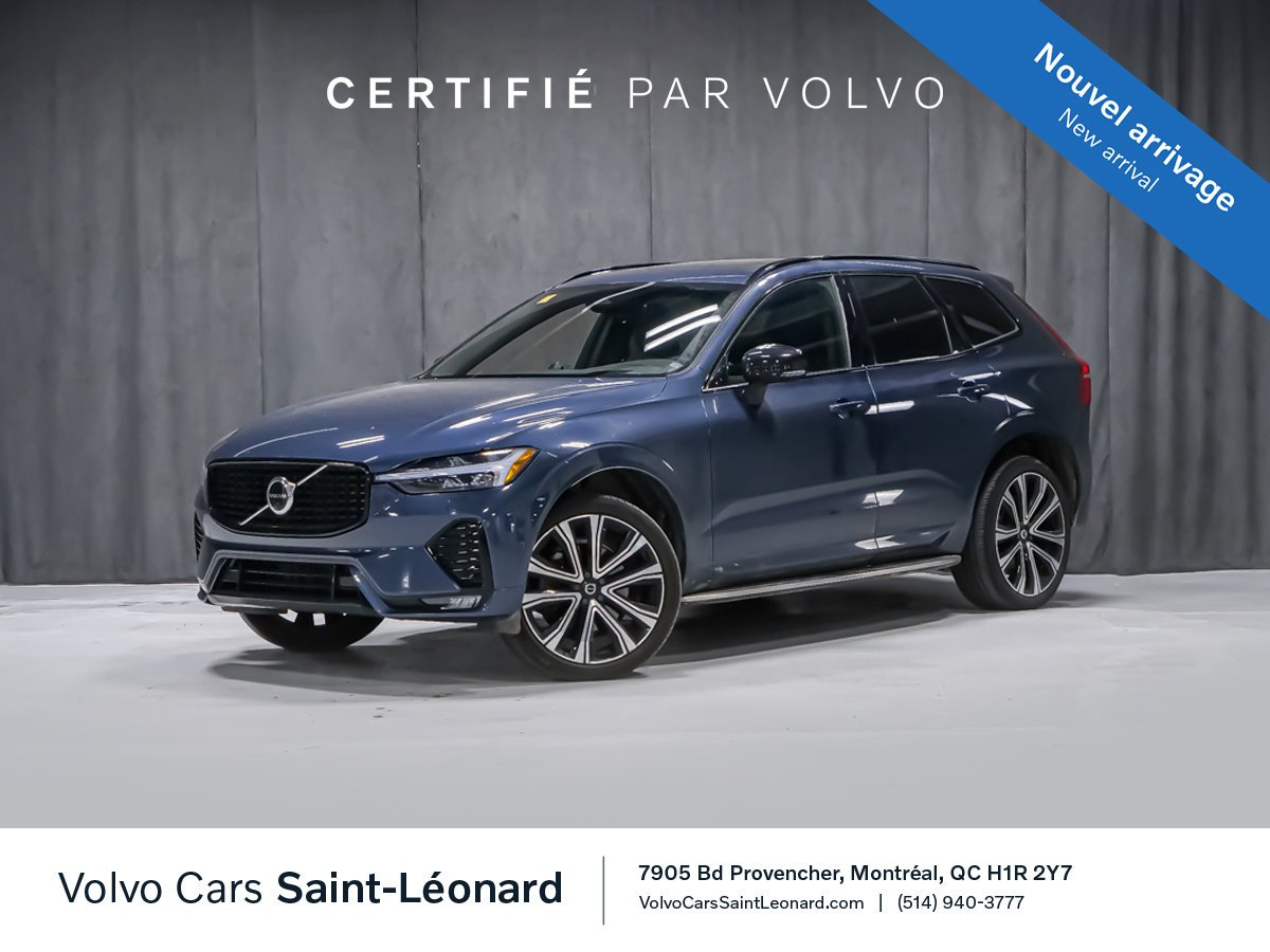 Volvo XC60 B6 R DESIGN ADVANCED CLIMATE 2022 Bleu Montréal - photo #0