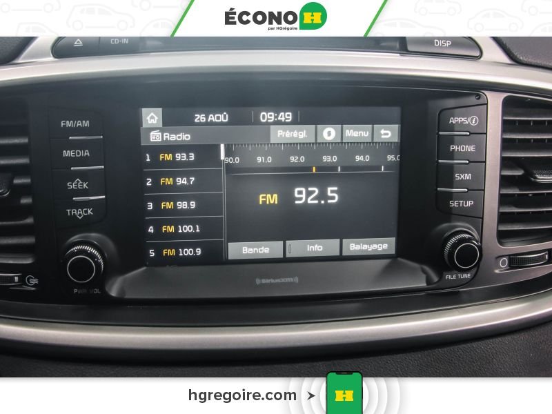 Kia Sorento 822092 | LX Turbo AWD GR ÉLEC A/C BLUETOOTH CAMÉRA MAGS 2017 Gris Laval - photo #9