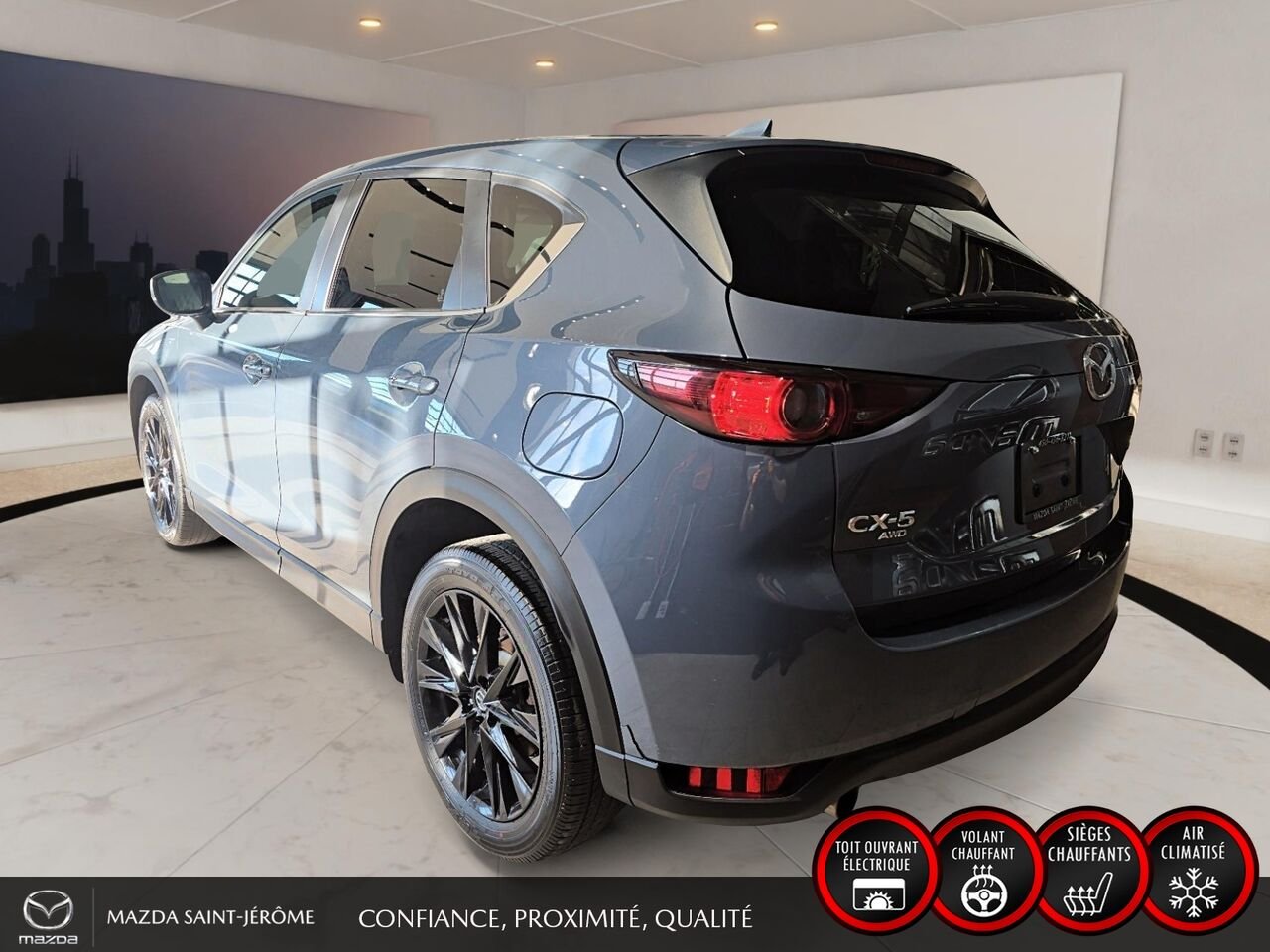 2021 Mazda CX-5 Édition Kuro | CUIR | TOIT OUVRANT | AWD | Grey Saint-Jérôme - photo #9