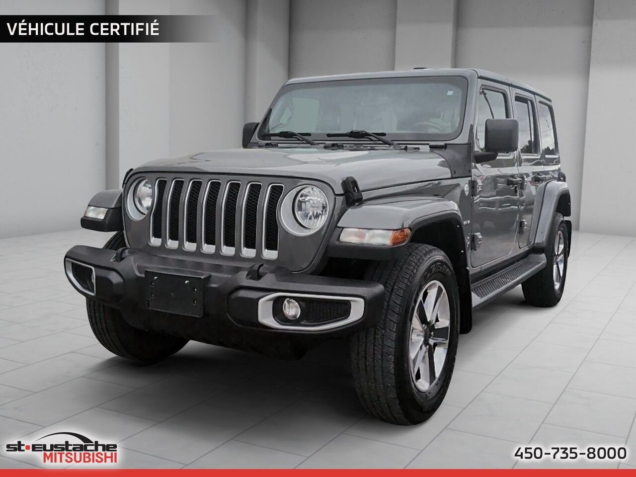 Jeep Wrangler UNLIMITED SAHARA 2021 Gris Saint-Eustache - photo #0