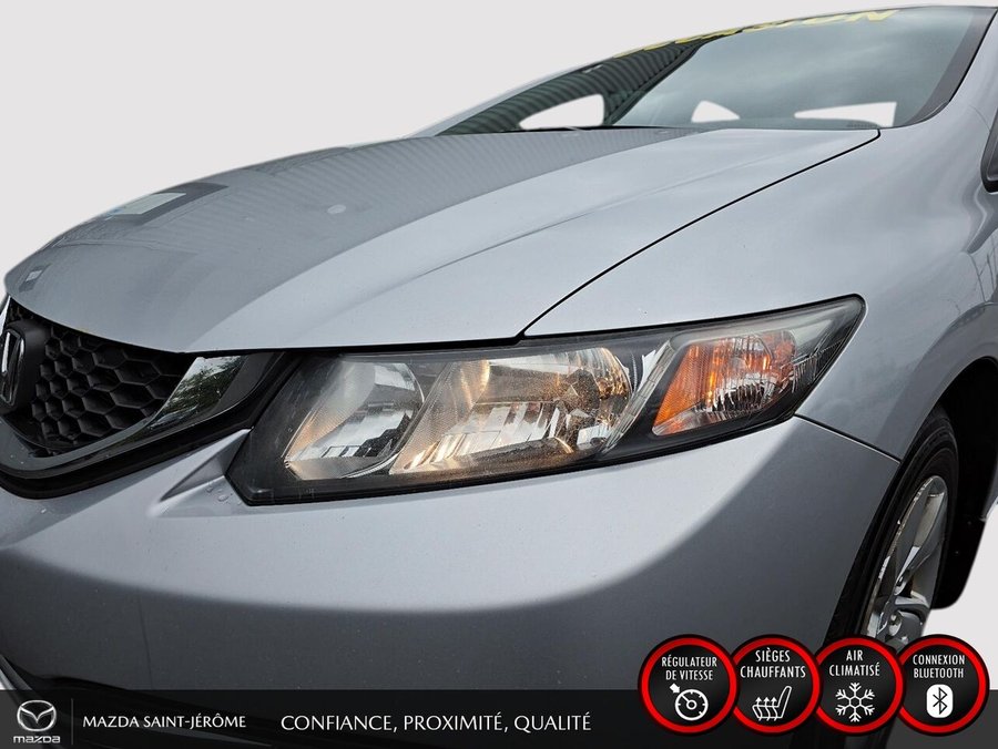 2014 Honda Civic Berline LX 4 portes | JAMAIS ACCIDENTÉ | IMPECCABLE Silver