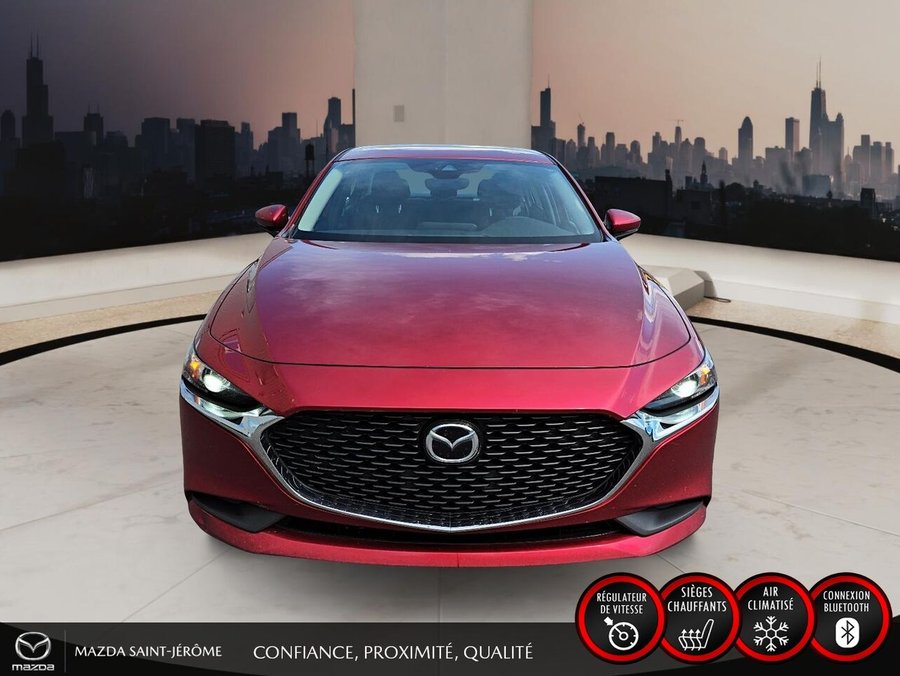 Mazda Mazda3 GS | AWD | CARFAX PROPRE | VOLANT CHAUFFANT 2023 Rouge