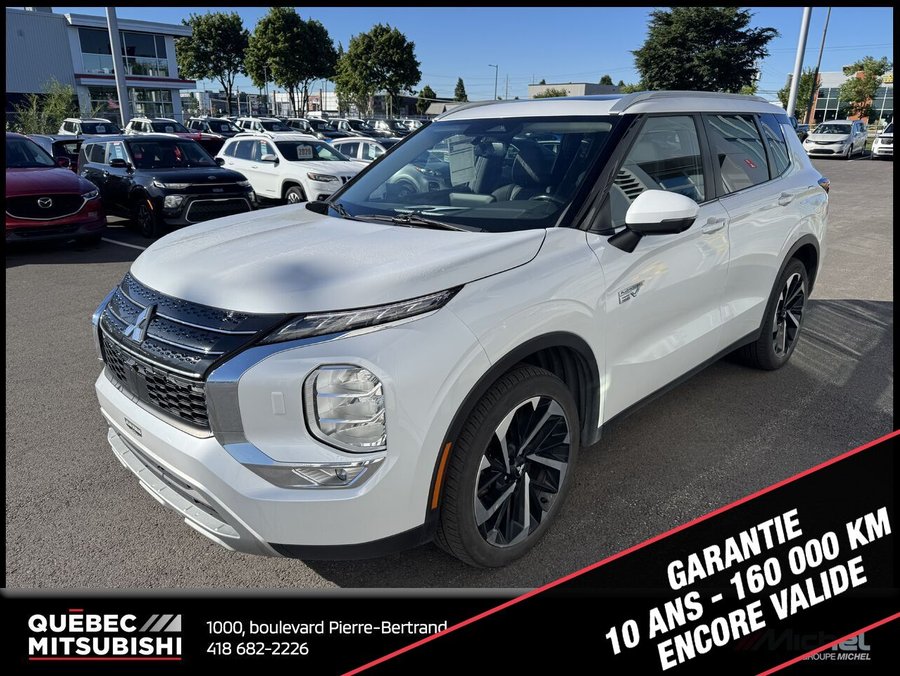 Mitsubishi Outlander PHEV SEL S-AWC, Volant chauffant, Hayon électrique 2023 Blanc