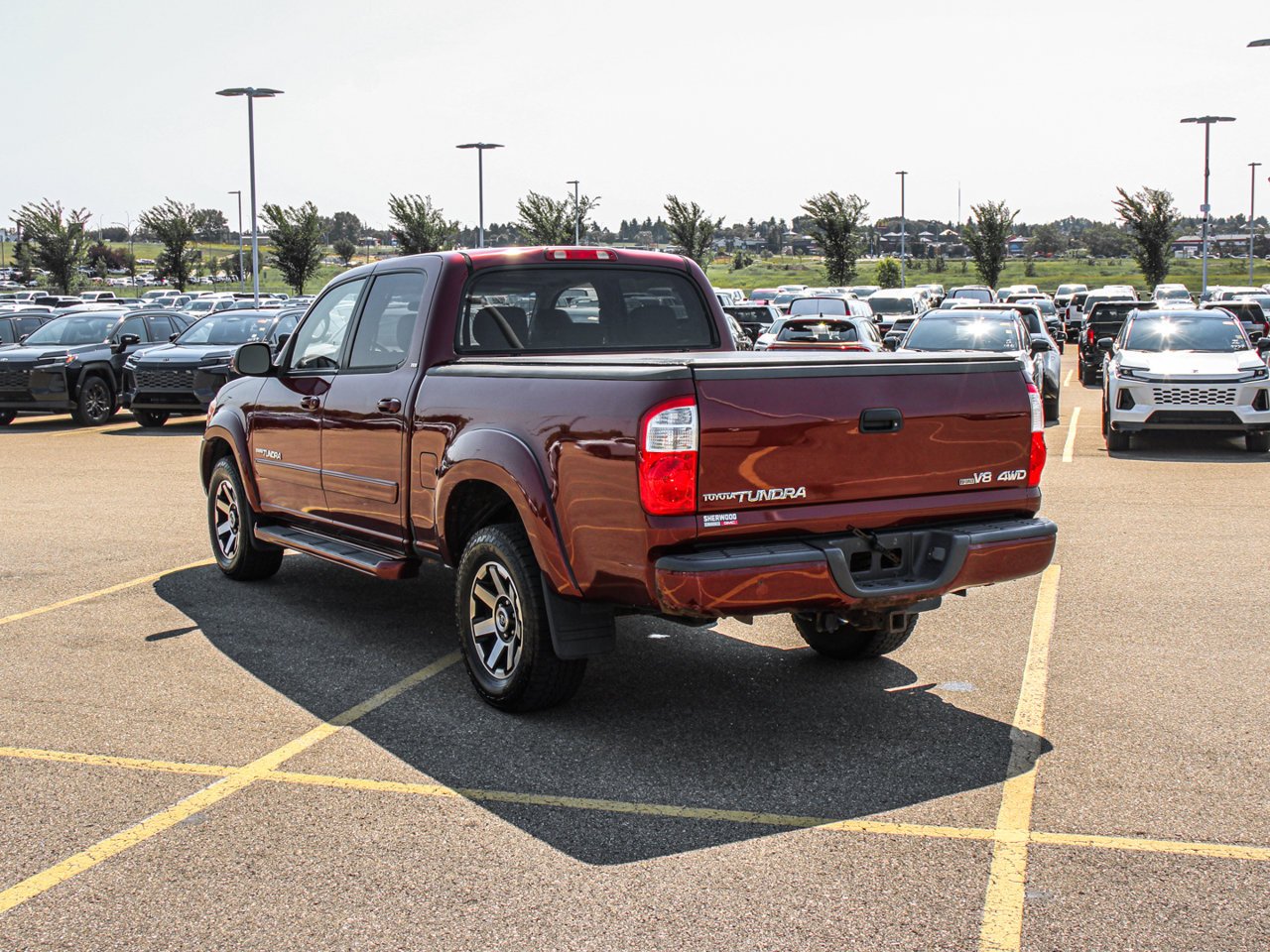 2005 Toyota Tundra Double Cab 140.6 V8 4WD Limited Red Sherwood Park - photo #5