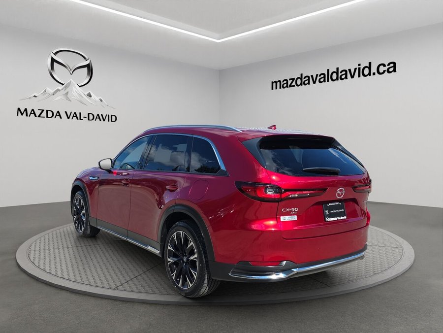 Mazda CX-90 hybride rechargeable GT TI 2026 Rouge vibrant cristal métallisé