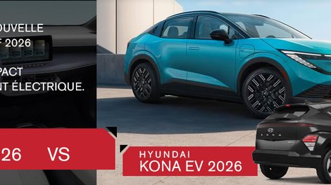 Comparaison Nissan Leaf 2026 vs Hyundai Kona EV 2026 : laquelle choisir au Québec ?