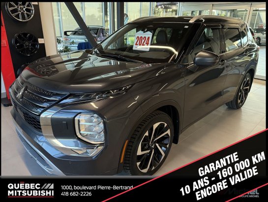 Mitsubishi Outlander GT Premium S-AWC, Toit pano, Volant chauffant 2024 Gris