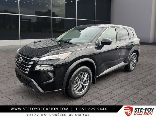 2024 Nissan ROGUE S TRACTION INTEGRALE CAMERA DE RECUL , SIEGES CHAUFFANTS , CARPLAY, PRISE USB, SURVEILLANCE D’ANGLES MORTS. Black