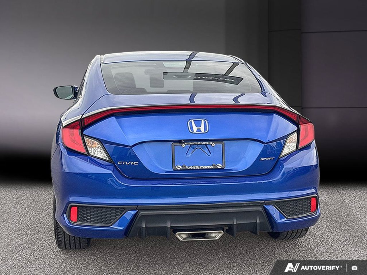 Honda Civic Coupe 2HGFC4B86KH401466 2019 Bleu Mirabel - photo #3