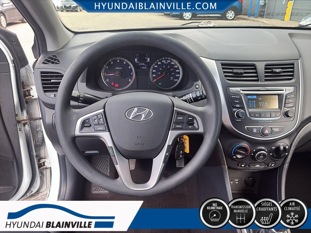 2017 Hyundai Accent White Blainville - photo #12