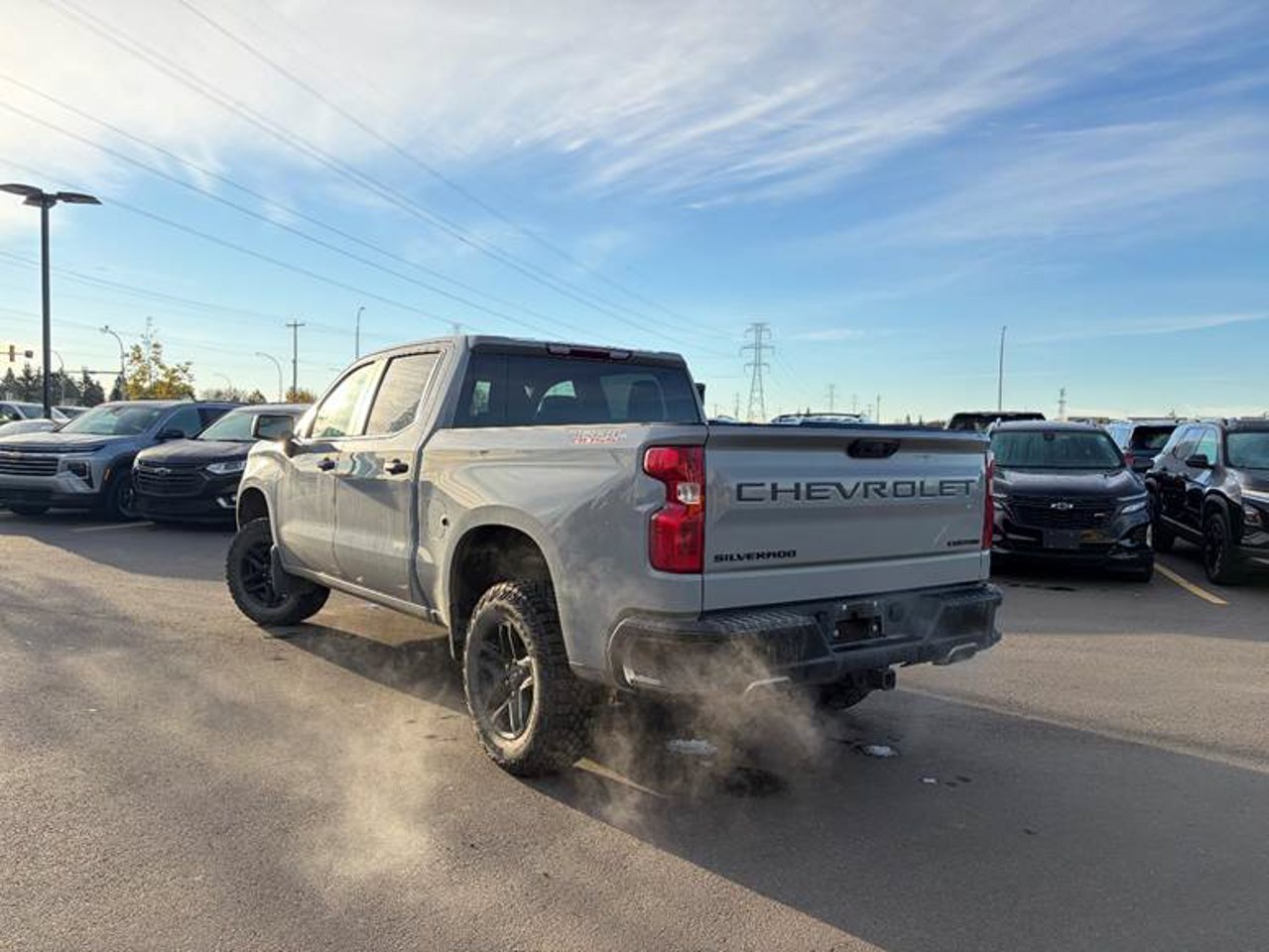 2025 Chevrolet Silverado 1500 4WD Crew Cab 147 Custom Trail Boss Grey Sherwood Park - photo #3