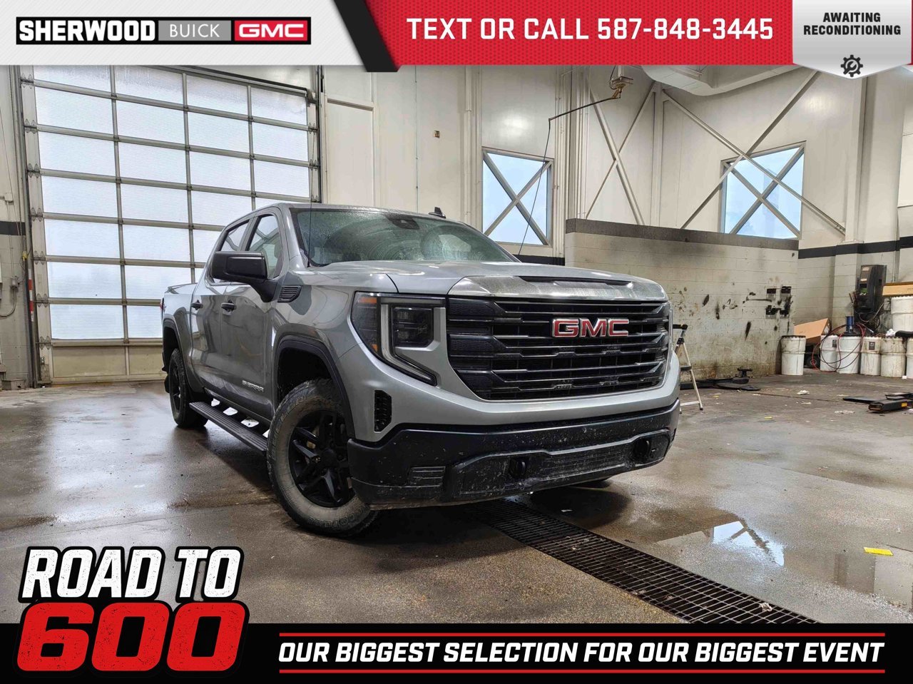 2024 GMC Sierra 1500 4WD Crew Cab 147 Pro Grey Sherwood Park - photo #0