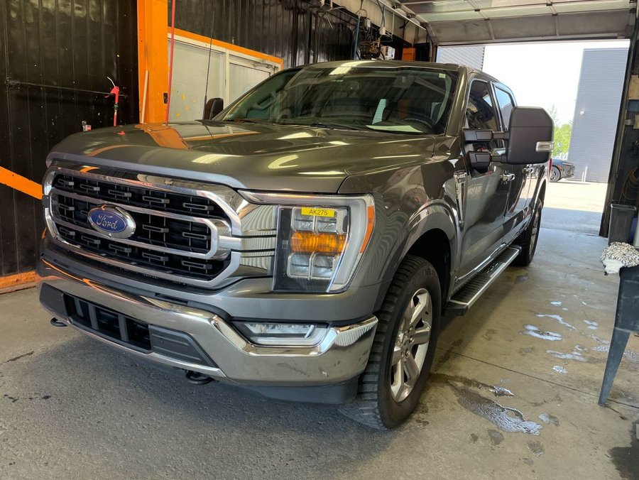 Ford F-150 XLT CREW 4X4 302A *TOIT* 3.5L ECOBOOST CAM 360 B&O 2022 Gris