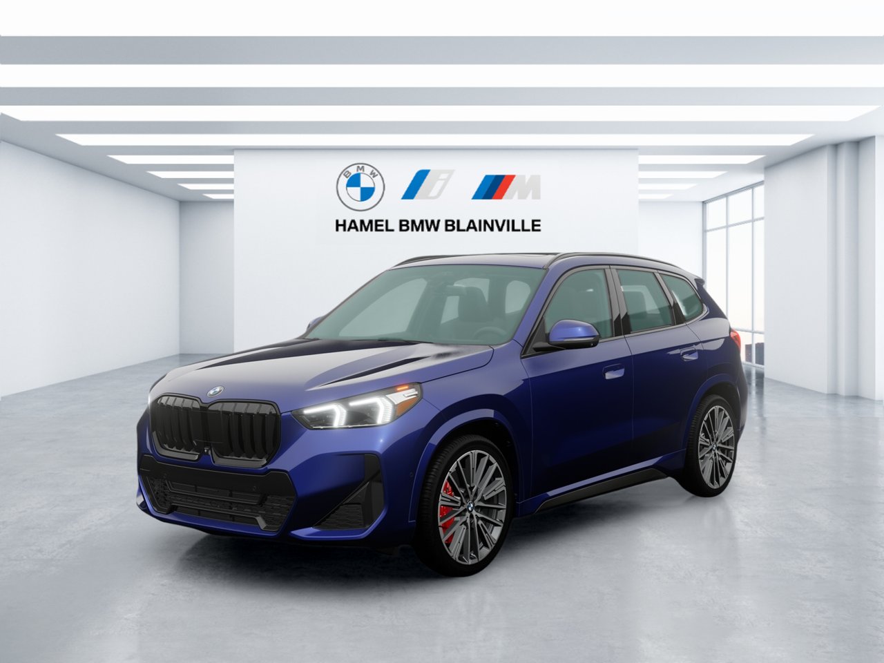 BMW X1 xDrive28i 2026 Bleu Portimao givré métallisé Blainville - photo #0
