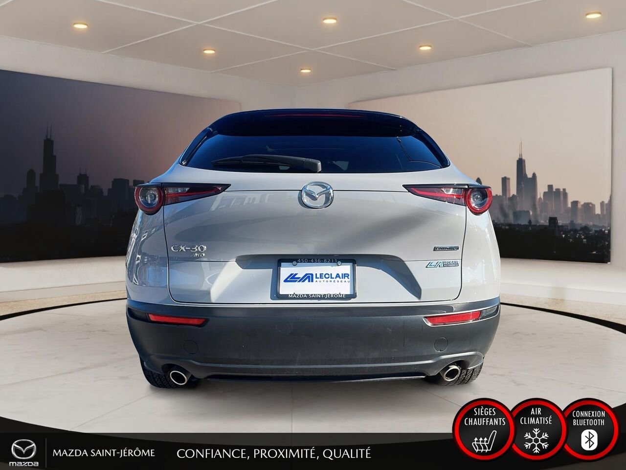 Mazda CX-30 GS LUXE | 1 PROPRIÉTAIRE | JAMAIS ACCIDENTÉ | TOIT OUVRANT | CUIR | AWD 2025 Gris Saint-Jérôme - photo #6