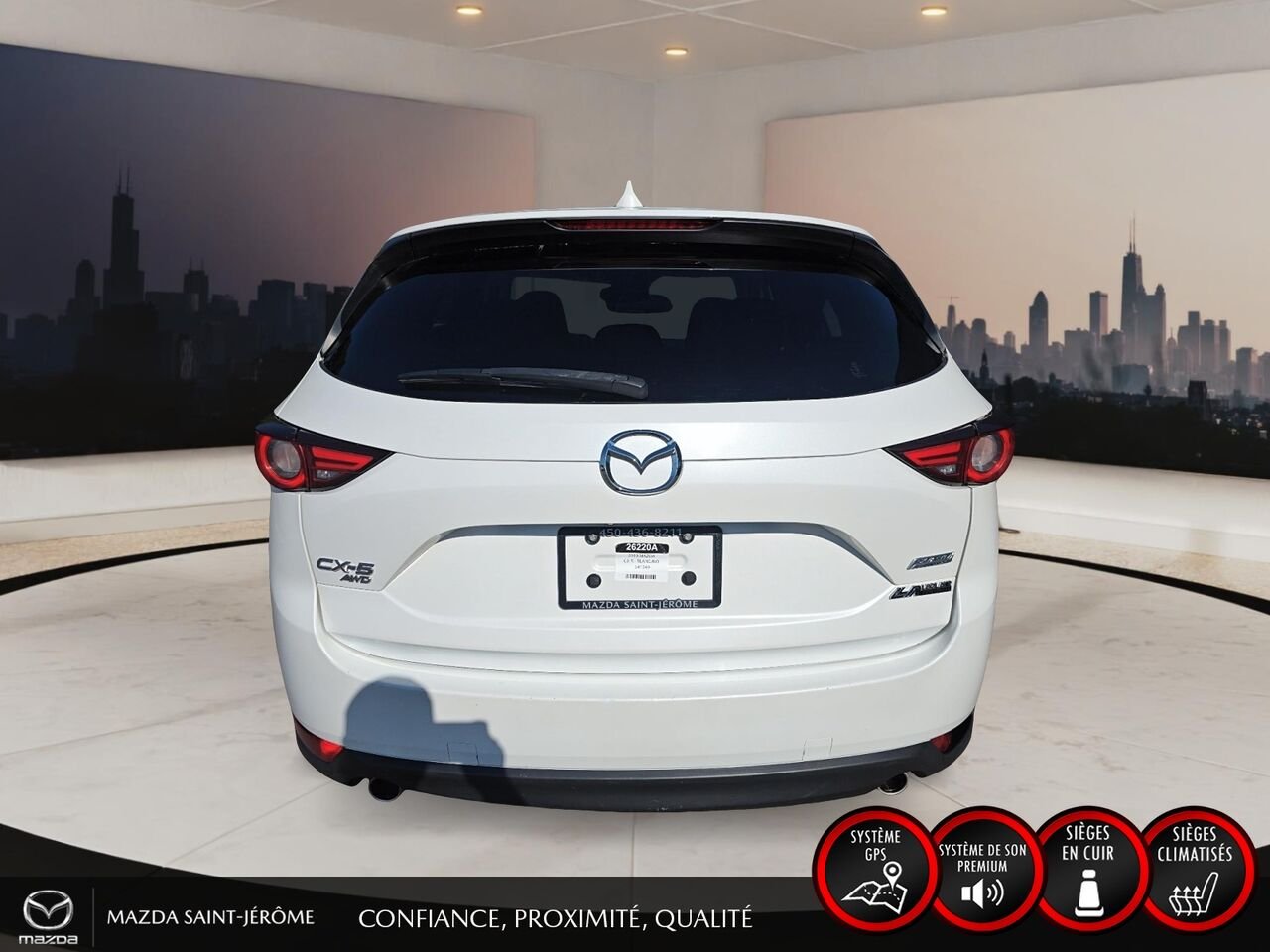 2019 Mazda CX-5 GT | TOIT OUVRANT | CUIR | NAVIGATION | AWD White Saint-Jérôme - photo #6