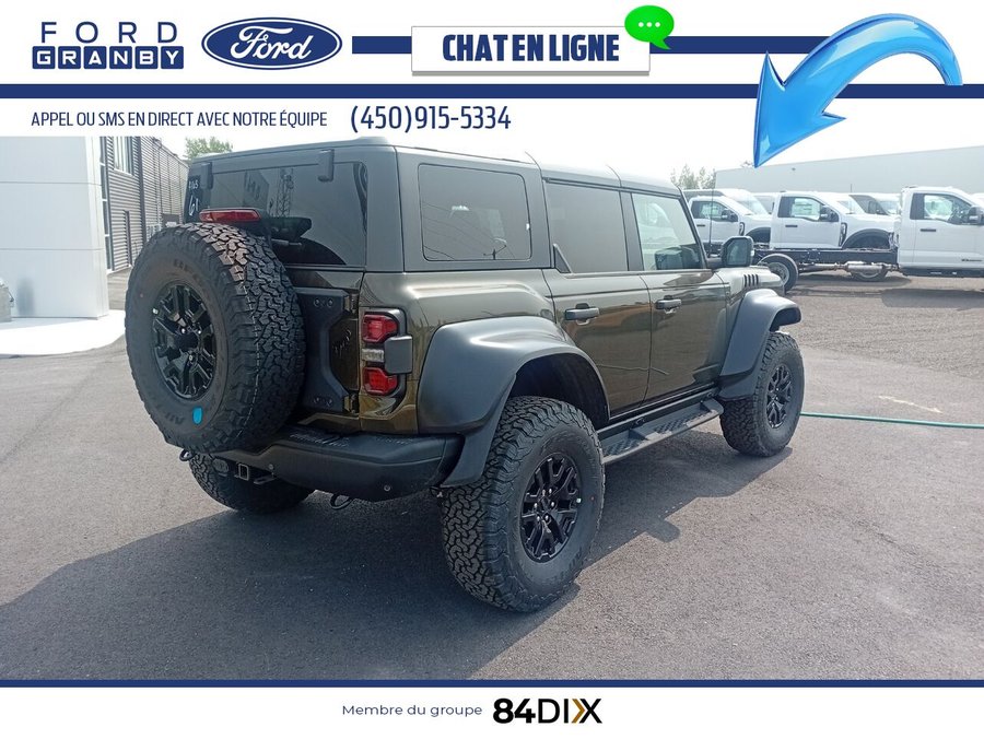 Ford Bronco Raptor 4 portes 4x4 2025 Vert